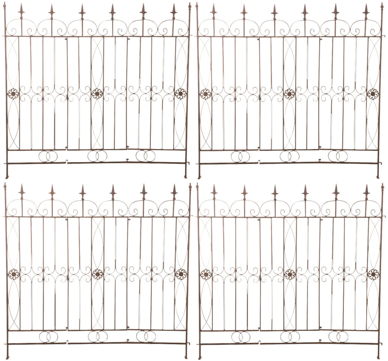 Set of 4 garden fences Chard