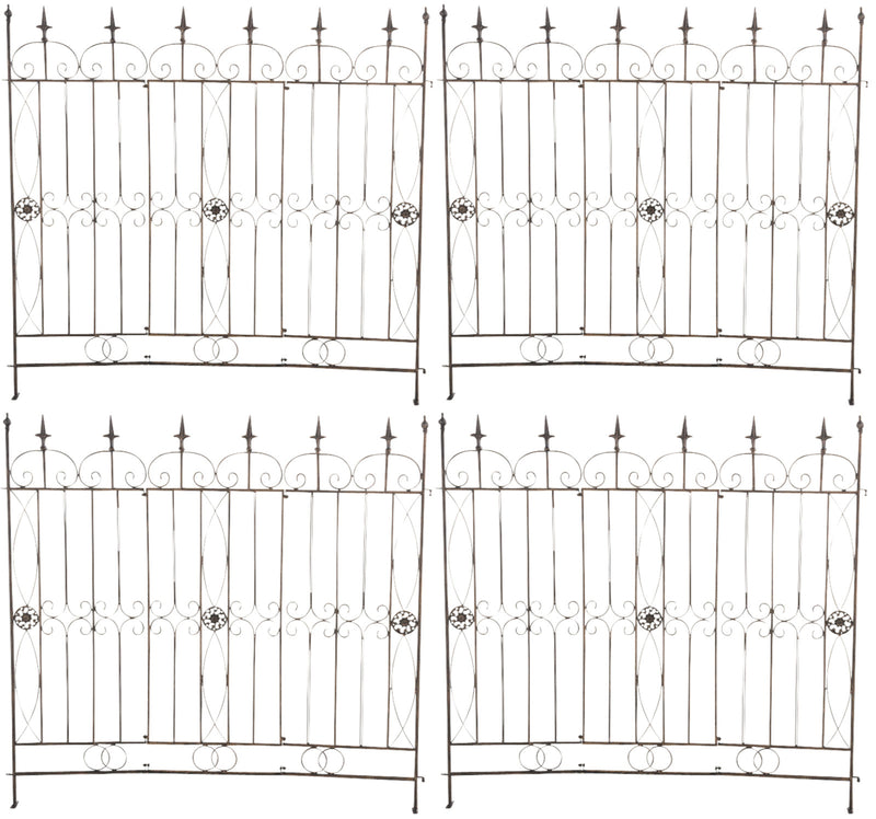 Set of 4 garden fences Chard