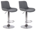 Set of 2 bar stools Lentini faux leather