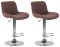 Set of 2 bar stools Lentini fabric