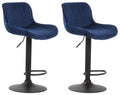 Set of 2 bar stools Lentini velvet