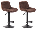 Set of 2 bar stools Lentini velvet