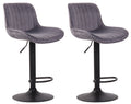 Set of 2 bar stools Lentini velvet