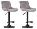 Set of 2 bar stools Lentini velvet