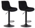 Set of 2 bar stools Lentini velvet
