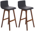 Set of 2 bar stools Taunus fabric