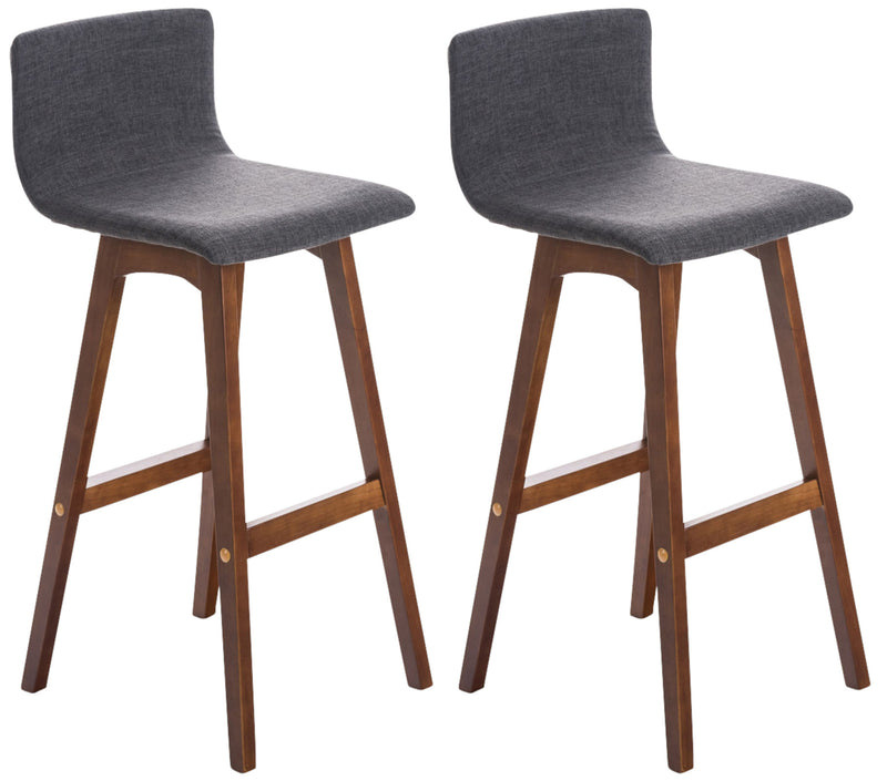 Set of 2 bar stools Taunus fabric