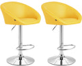 Set of 2 bar stools Miami V2 faux leather