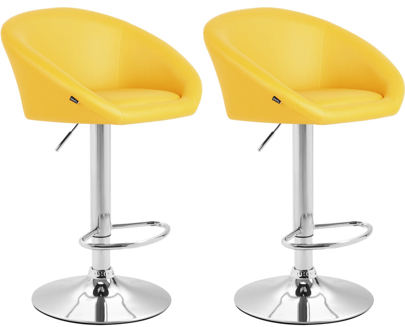 Set of 2 bar stools Miami V2 faux leather