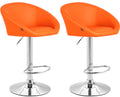 Set of 2 bar stools Miami V2 faux leather