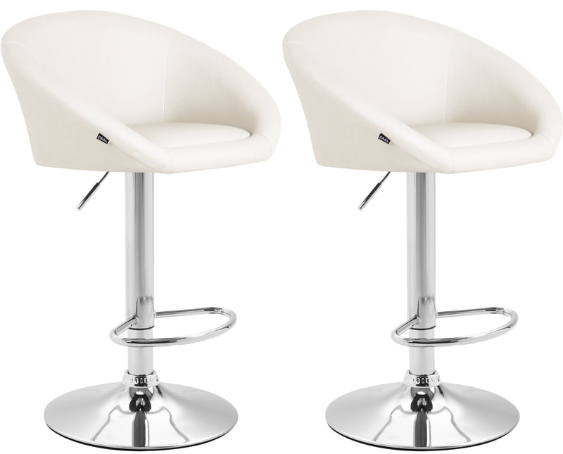 Set of 2 bar stools Miami V2 faux leather