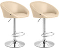 Set of 2 bar stools Miami V2 faux leather