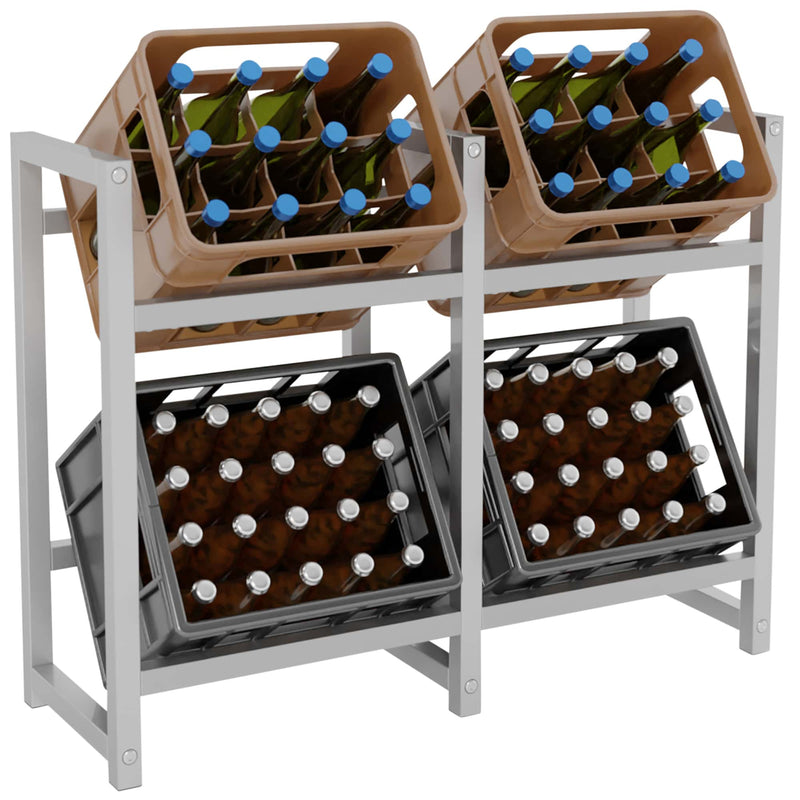 Beverage crate stand stack