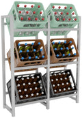 Beverage crate stand stack