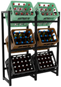 Beverage crate stand stack