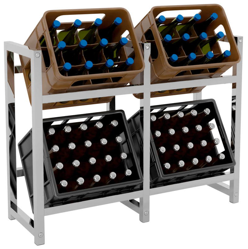 Beverage crate stand stack