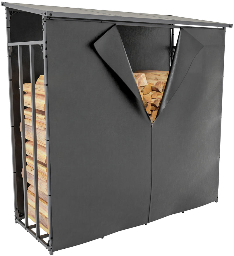 Ruston Aluminium Firewood Shelter + Tarpaulin