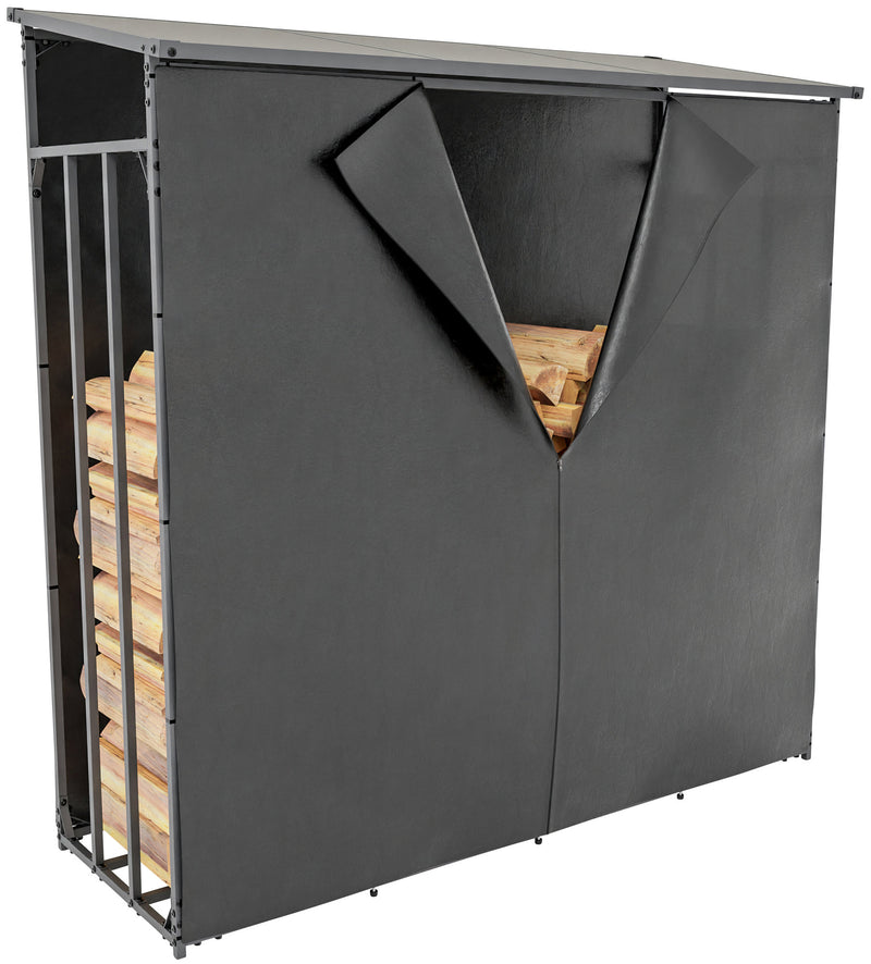 Ruston Aluminium Firewood Shelter + Tarpaulin