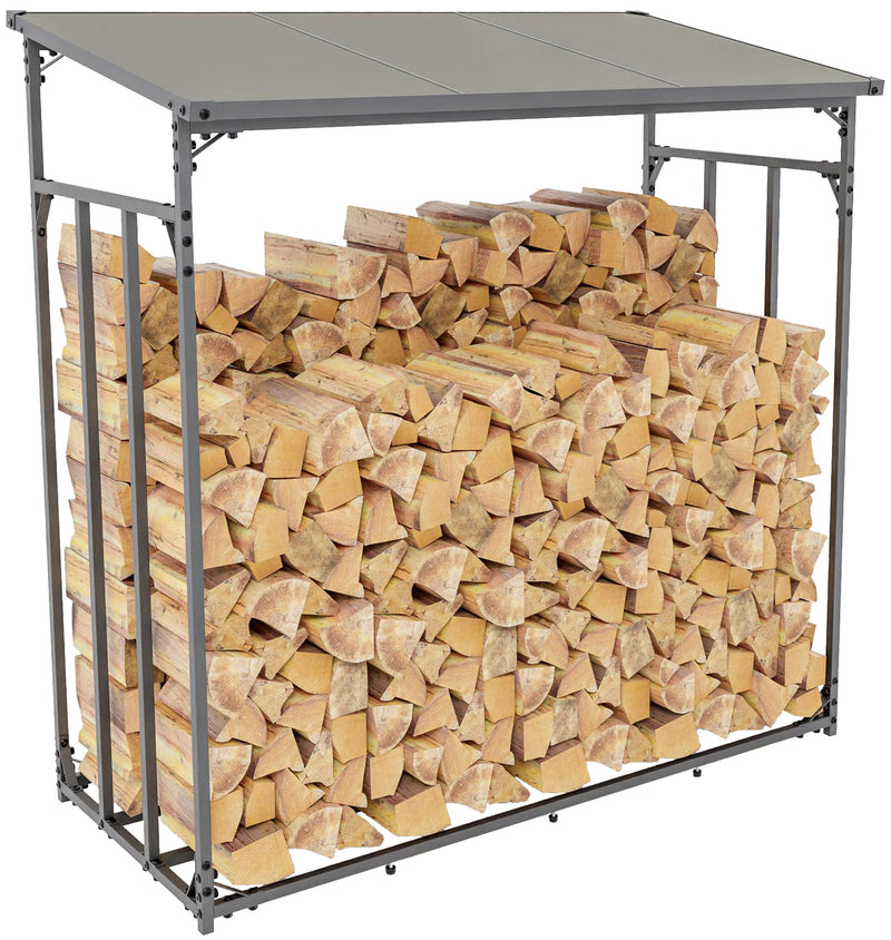 Ruston aluminum firewood shelter