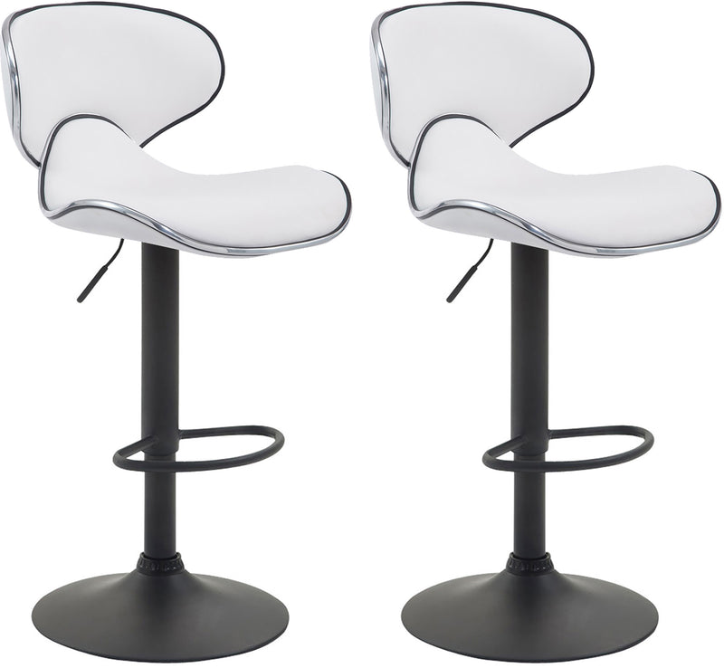 Set of 2 bar stools Las Vegas faux leather