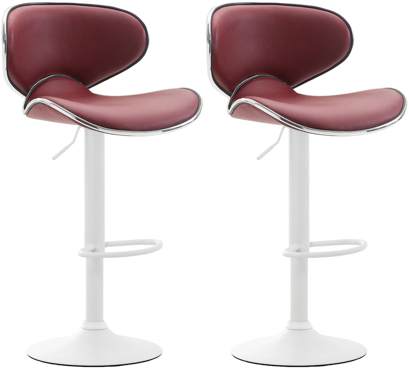 Set of 2 bar stools Las Vegas faux leather