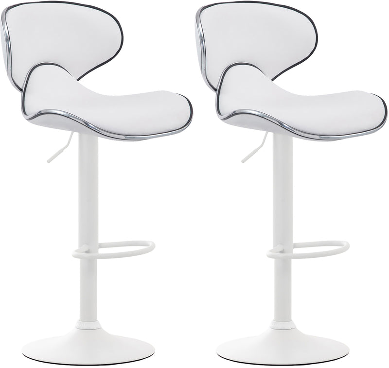 Set of 2 bar stools Las Vegas faux leather