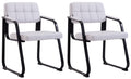 Set of 2 visitor chairs Canada B faux leather