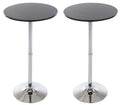 Set of 2 round bar tables Ø 60 cm