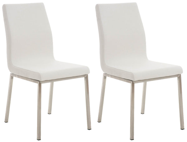 Set of 2 dining chairs Colmar fabric