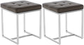 Set of 2 stainless steel stools Barci