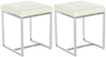 Set of 2 stainless steel stools Barci