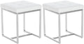 Set of 2 stainless steel stools Barci