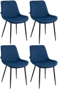 Set of 4 dining chairs Victoria velvet cover