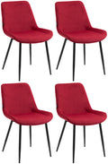 Set of 4 dining chairs Victoria velvet cover