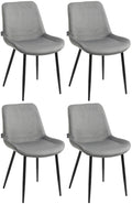 Set of 4 dining chairs Victoria velvet cover