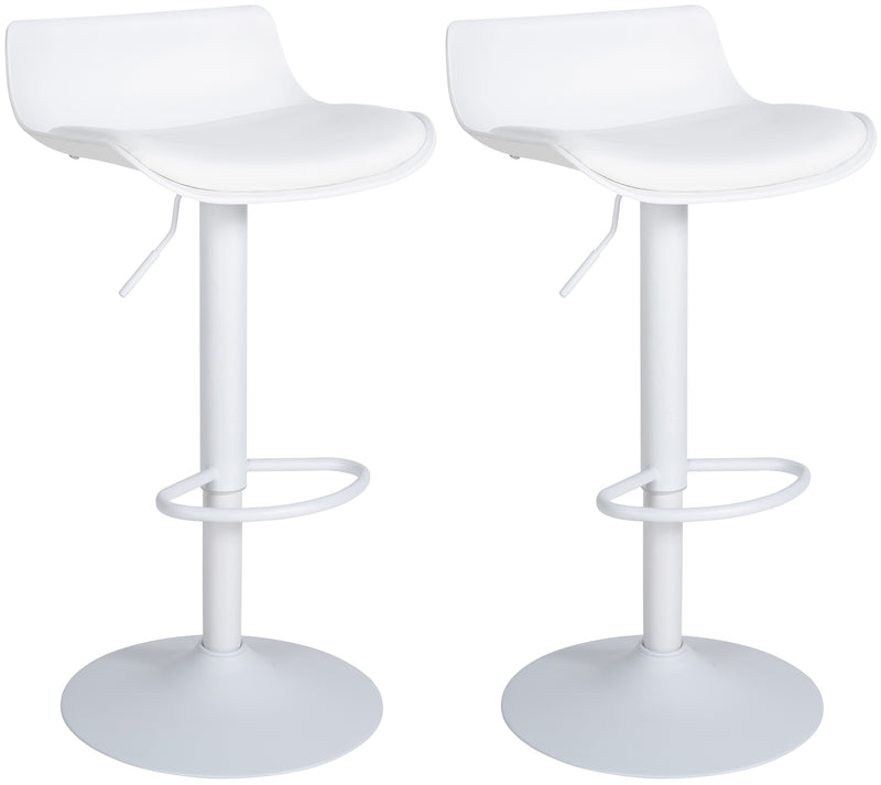 Set of 2 bar stools Aveiro faux leather