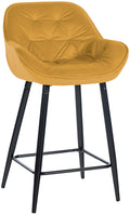 Bar stool Gibson velvet seat height 76 cm