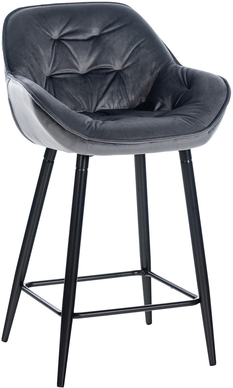 Bar stool Gibson velvet seat height 76 cm