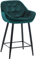 Bar stool Gibson velvet seat height 76 cm