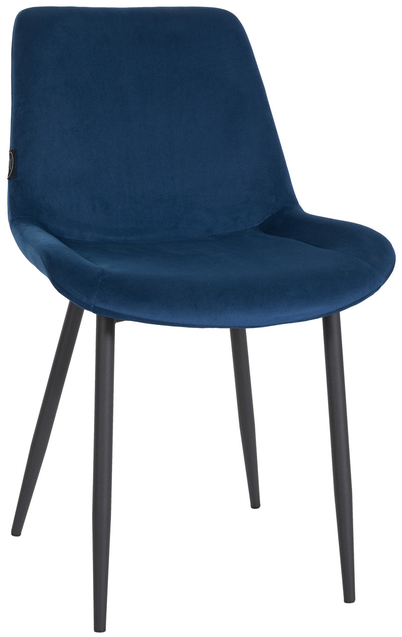 Victoria dining chair with velvet cover