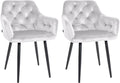 Set of 2 dining chairs Stanley velvet