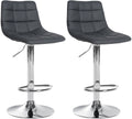 Set of 2 bar stools Jerry faux leather