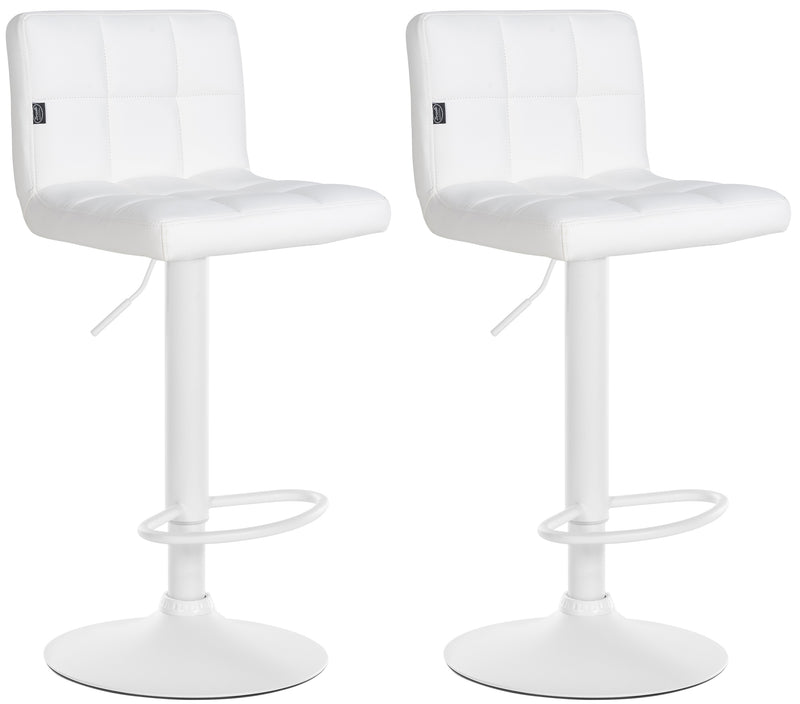 Set of 2 bar stools Feni faux leather