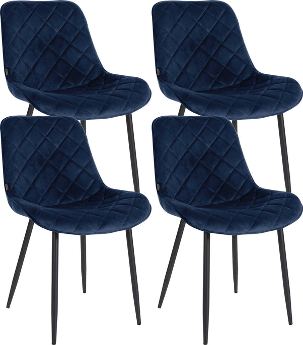 Set of 4 chairs Springs velvet