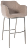 Bar stool Monea felt with four-legged frame