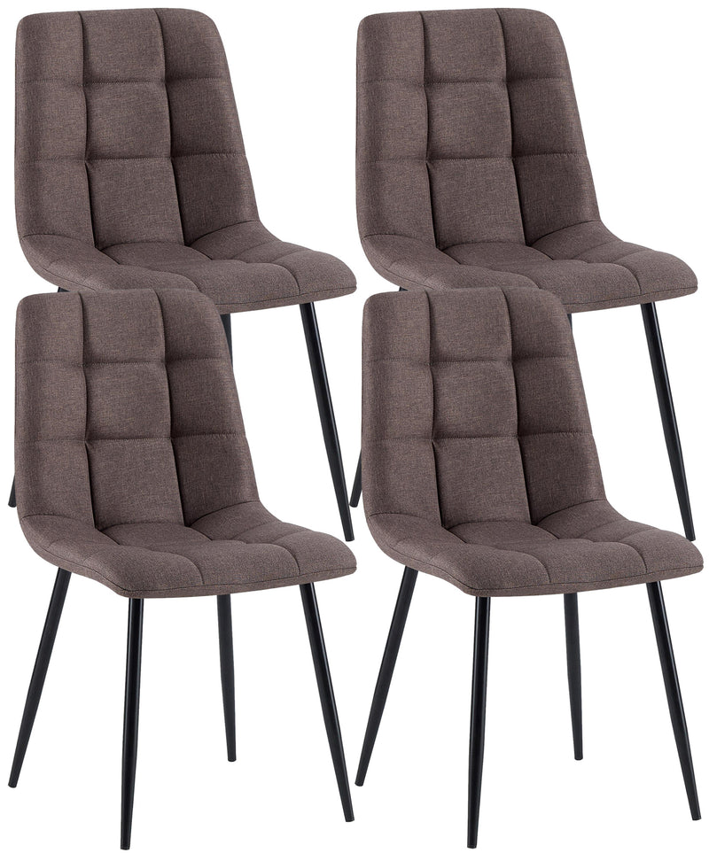 Set of 4 dining chairs Antibes fabric