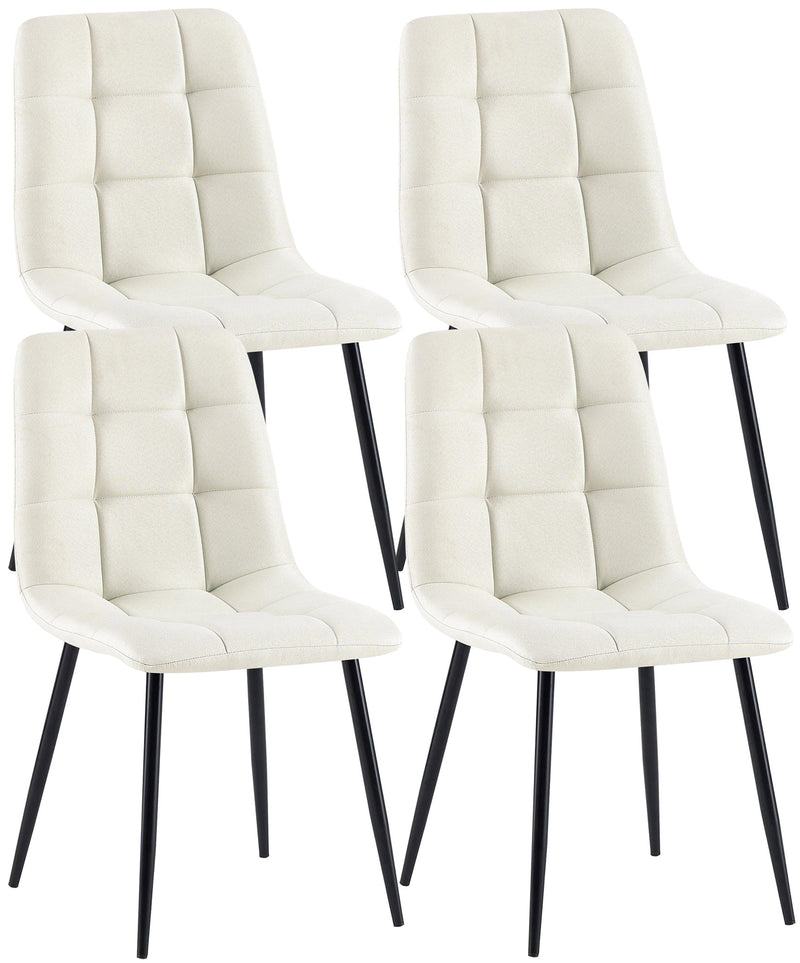 Set of 4 dining chairs Antibes fabric