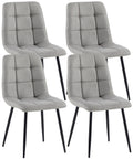 Set of 4 dining chairs Antibes fabric