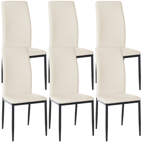 Set van 6 Savino eetkamerstoelen