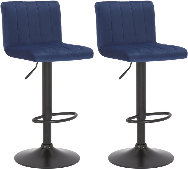 Set of 2 bar stools Jamie velvet